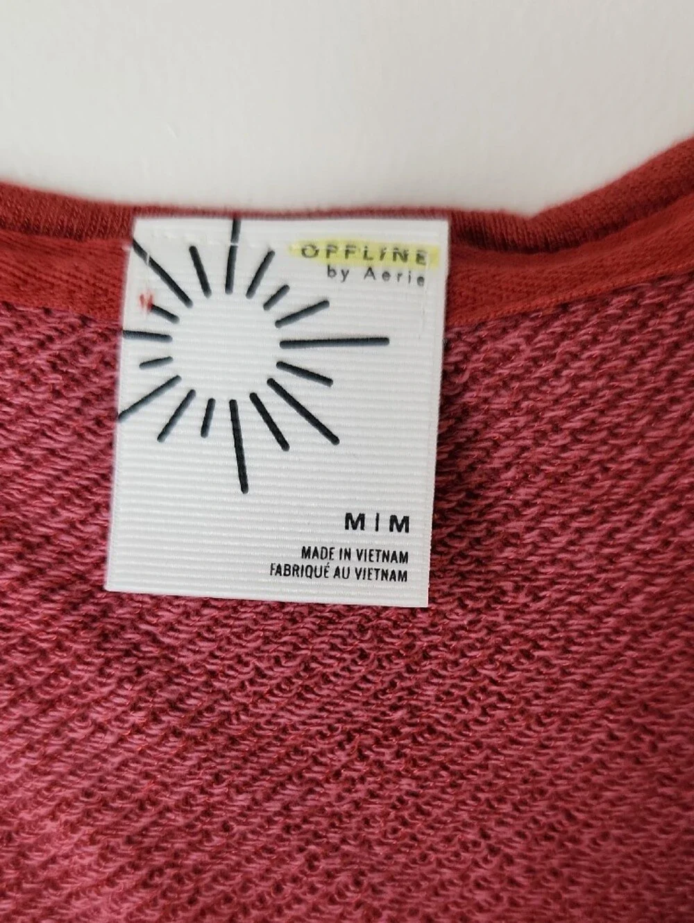 aerie - Like New Keep It 100 Terry Cinch Front Crewneck - M